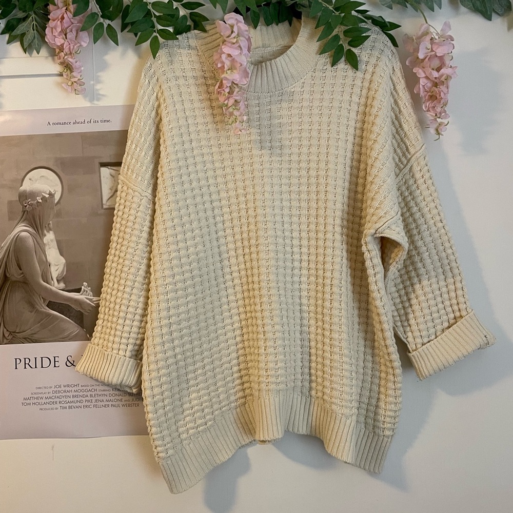 Urban Outfitters BDG Oversized Waffle Knit Sweater